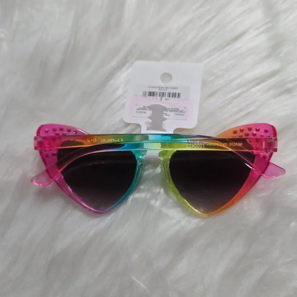 The Children's Place Rainbow Heart Sunglasses